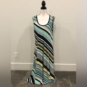 Calvin Klein Striped Maxi Dress